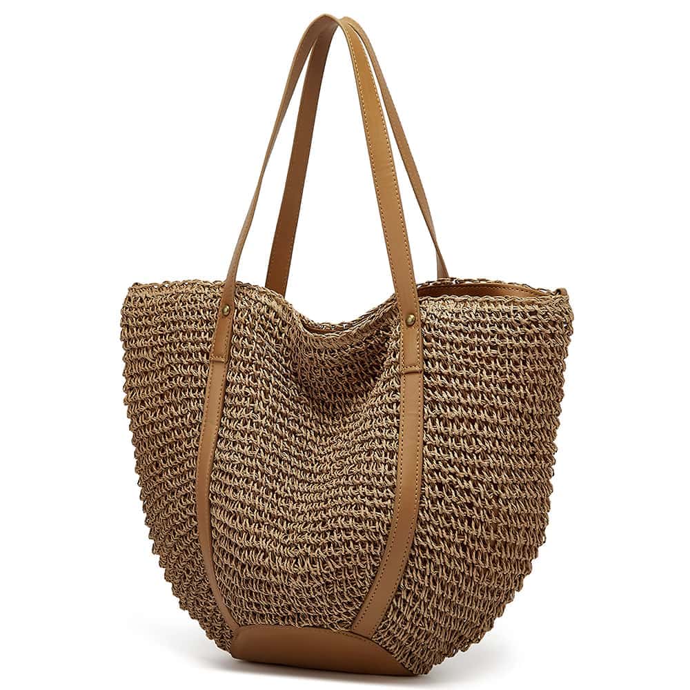 Sac en paille clearance bandouliere